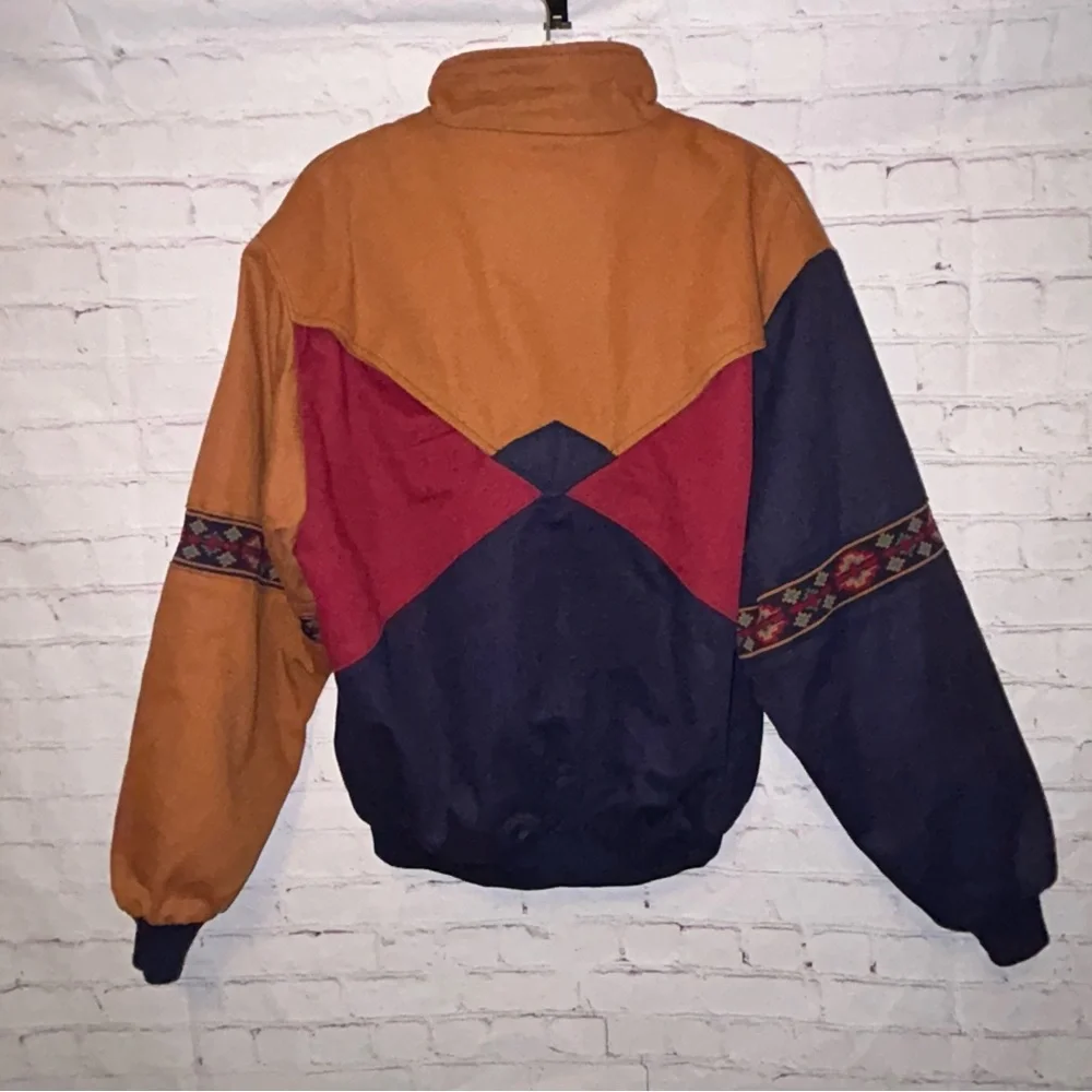 Vintage 1990s Cripple Creek Southwestern rodeo bomber jacket men’s size L‎